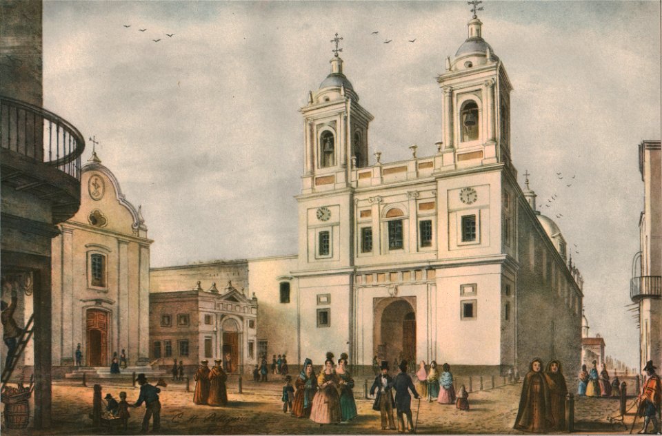 Iglesia de San Francisco - Buenos Aires, según Pellegrini