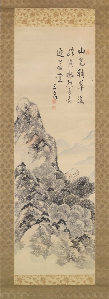 Ike Taiga - Landscape in the manner of Mi Fu - 2006.210.6a-b - Yale University Art Gallery