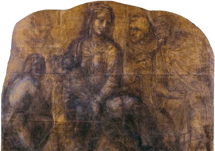 Il Sodoma - La Virgen y el Niño con los santos Crispín, Juan Bautista, Francisco y Roque, c. 1530