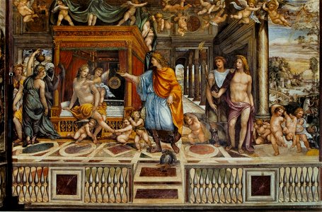 Il Sodoma. Villa Farnesina fresco1. Free illustration for personal and commercial use.