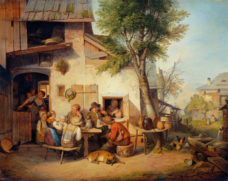 Ignaz Raffalt - Vor der Dorfschenke - 2179 - Kunsthistorisches Museum