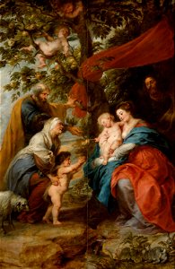 Ildefonso-Altar - The Holy Family under the appletree, by Peter Paul Rubens