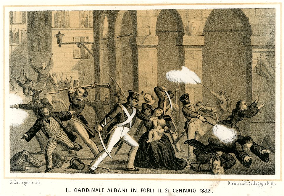 Il Cardinale Albani in Forlì il 21 gennaio 1832