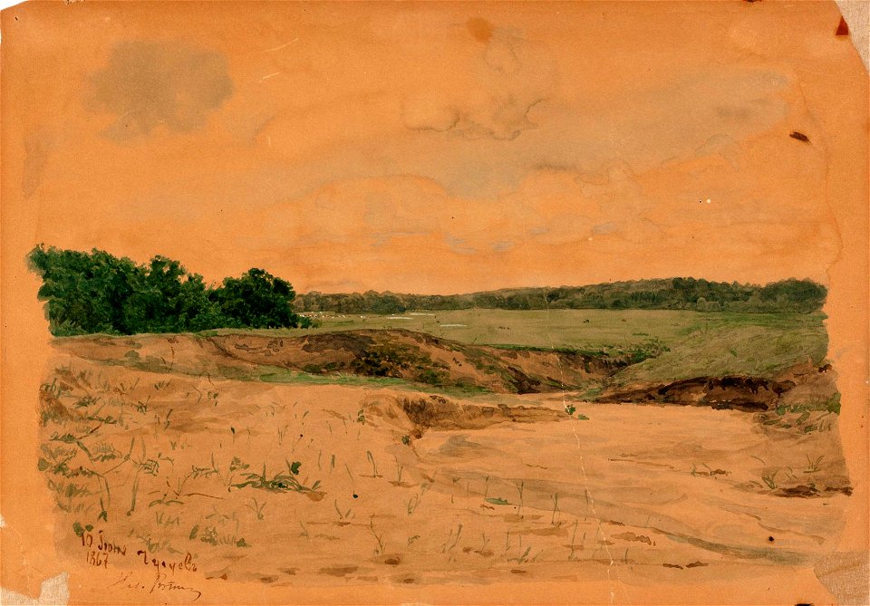 Ilja Jefimovitš Repin - Chuguev landscape - A-1995-79 - Finnish National Gallery