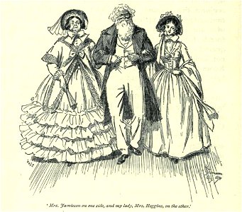 Illustration by Hugh Thomson (1860-1920) of the 1891 reissue of Cranford by Gaskell - 298
