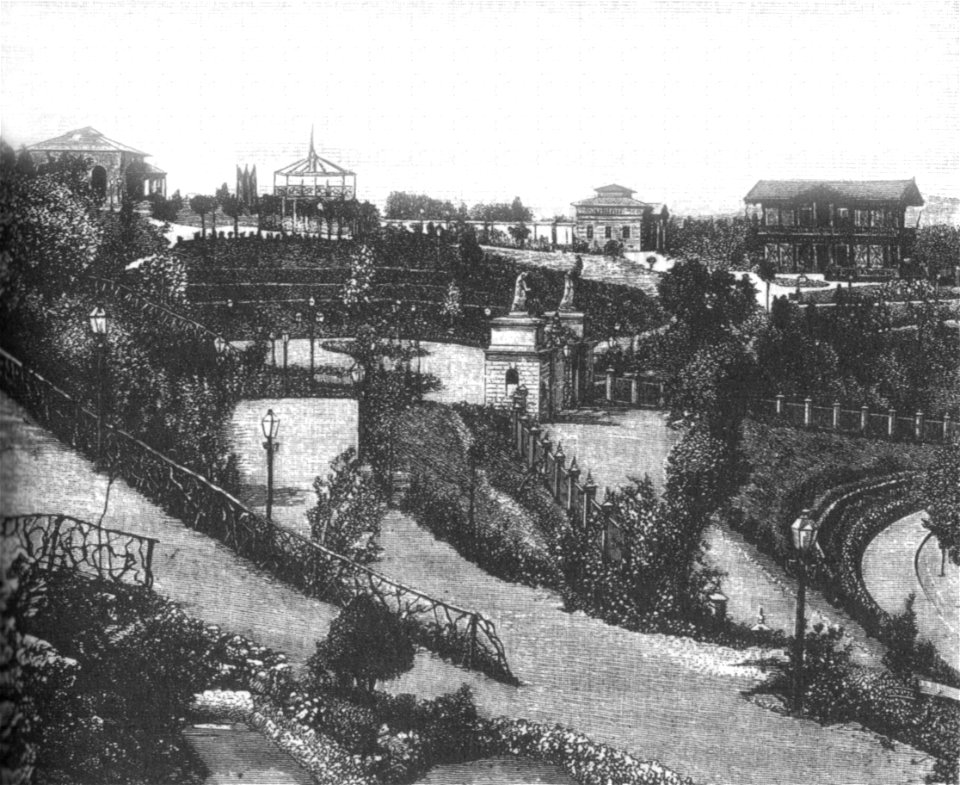 Il giardino di tivoli di firenze verso il 1869