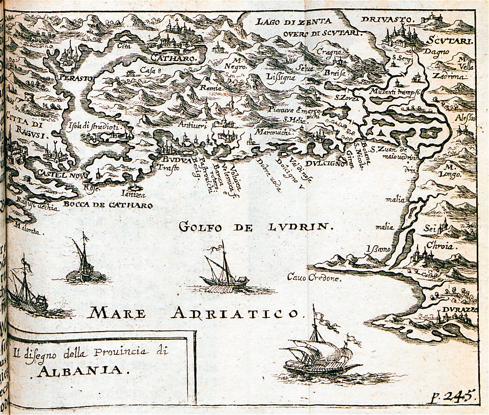 Il disegno della provincia di Albania - Sandrart Jacob Von - 1687