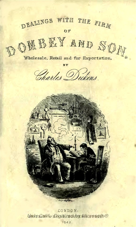 Illus title--Dombey and son