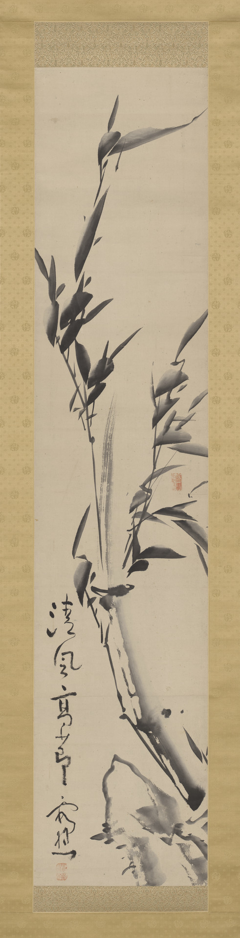 Ike Taiga - Bamboo and Rock - ILE2013.14.12 - Yale University Art Gallery