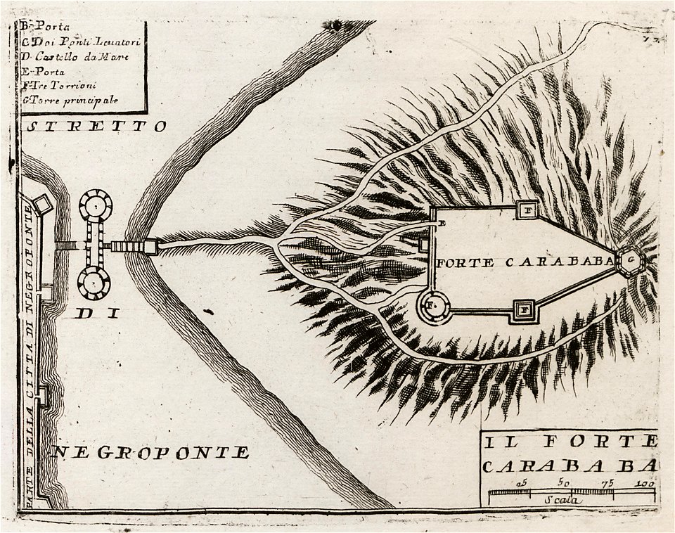 Il Forte Carababa - Coronelli Vincenzo - 1686