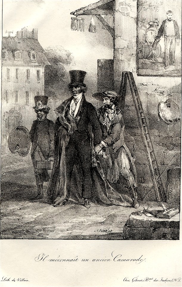 Il méconnaît un ancien camarade (BM 1869,0410.30)
