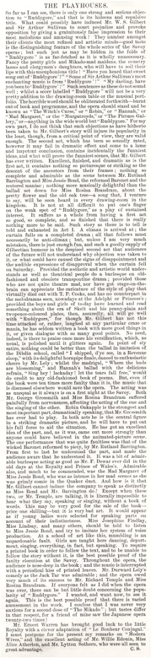 Illustrated London News - Gilbert and Sullivan - Ruddygore (Ruddigore) review