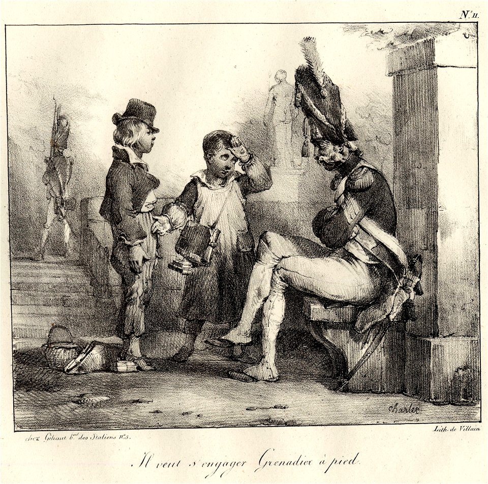 Il veut s'engager grenadier à pied (BM 1869,0410.26)