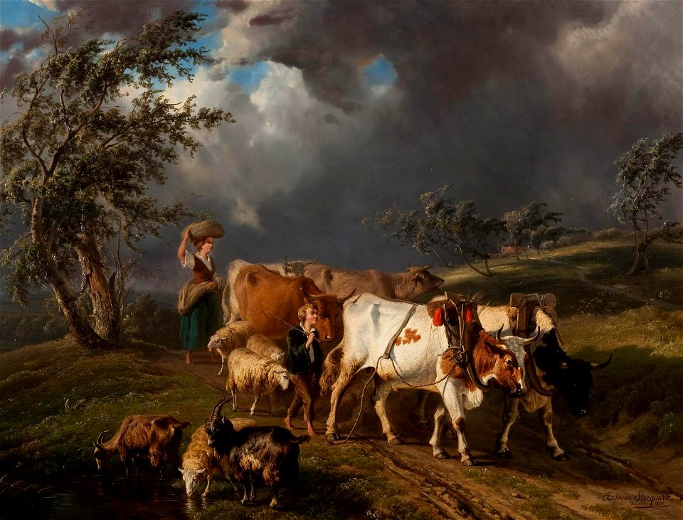 Ildephonse Stocquart - Op de vlucht voor de storm