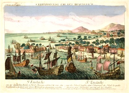 Île de Saint Eustache en 1781 (haute résolution)
