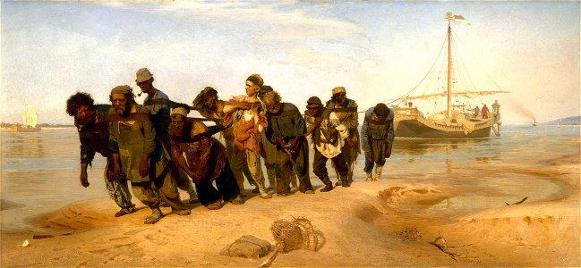 Ilia Efimovich Repin (1844-1930) - Volga Boatmen (1870-1873)