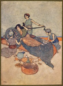 Illustration by Edmund Dulac from One Thousand and One Nights 16