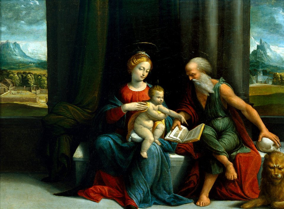 Il Garofalo - Madonna and Child and St. Jerome