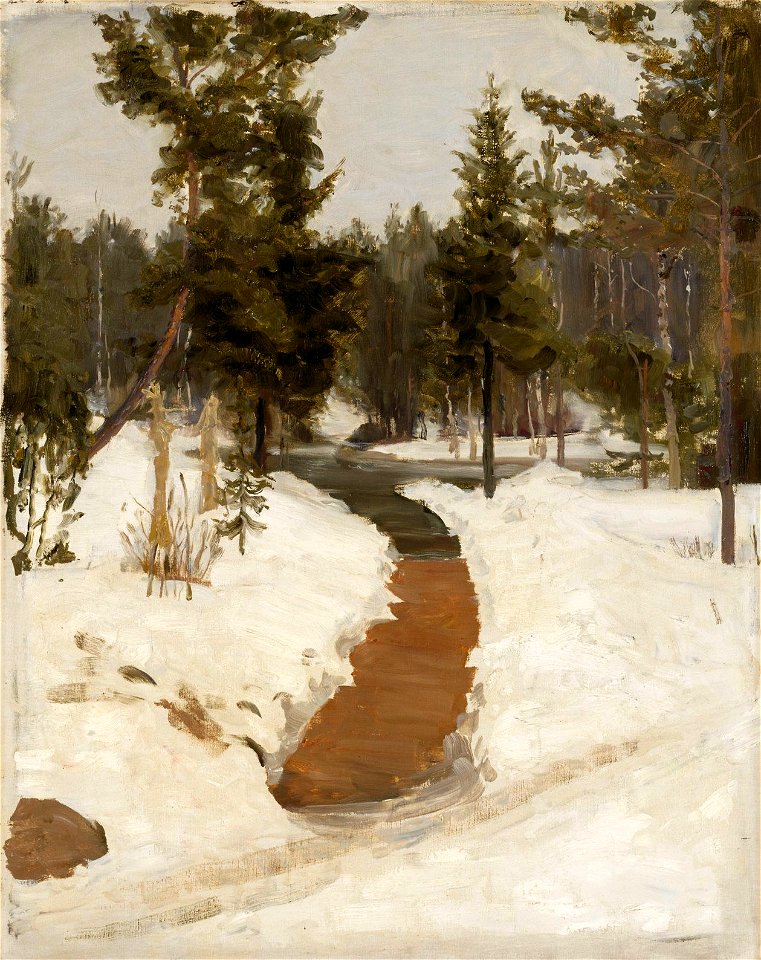 Ilja Jefimovitš Repin - Vinter Landscape - A II 1368 - Finnish National Gallery