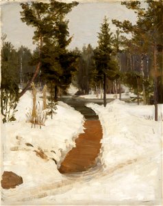 Ilja Jefimovitš Repin - Vinter Landscape - A II 1368 - Finnish National Gallery. Free illustration for personal and commercial use.