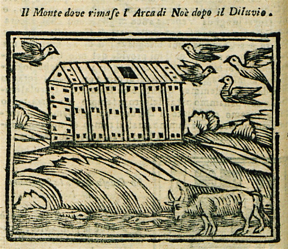 Il Monte dove rimase l' Arca di Noè dopo il diluvio - Bianco Noe - 1600