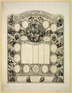 Illustrated, photographic family memorial LCCN2003688600