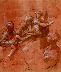 Il Parmigianino - Desposorios místicos de santa Catalina. - Google Art Project