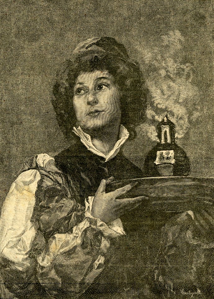 Il paggio, - quadro di Eleuterio Pagliano
