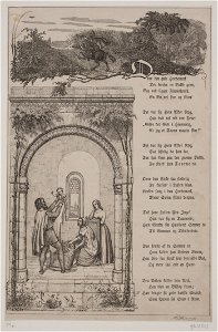Illustration til De Tvende Kirketaarne, digt af A. Oehlenschläger (2)
