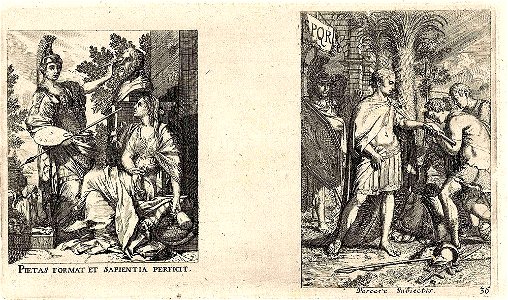 Illustrationen zu lateinischen Sprüchen c1700 ubs G 0842 II 002