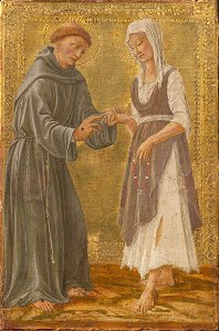 Il Vecchietta und Werkstatt (Lorenz - Das Ordensgelübde der Armut - 650 - Bavarian State Painting Collections