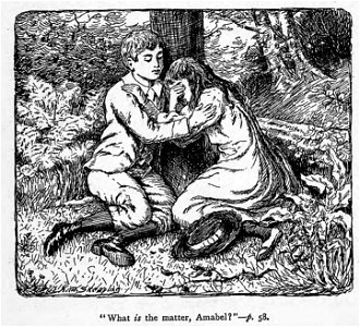 Illustrations by K. M. Skeaping for the Holiday Prize by E. D. Adams-pg-058-What is the matter Amabel