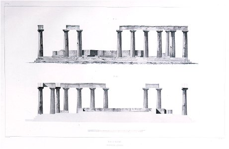 Ile d'Égine Temple de Jupiter (2) - Blouet Guillaume-abel - 1831