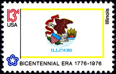 Illinois Bicentennial 13c 1976 issue