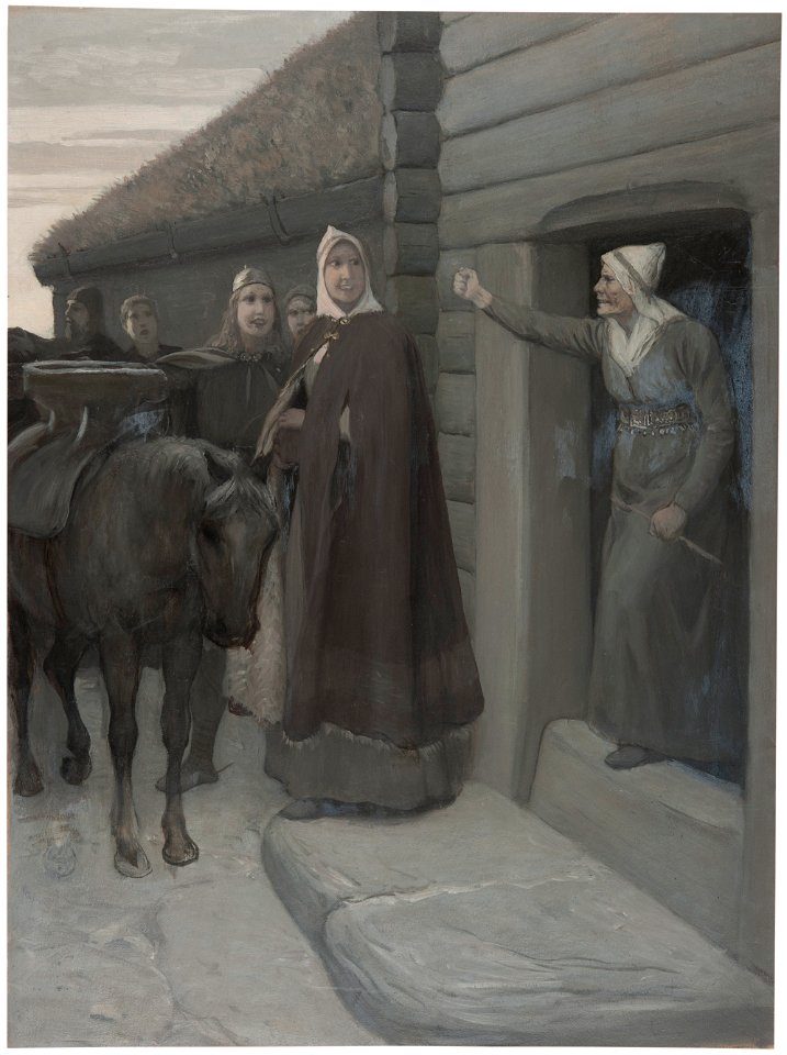 Illustration for Njal’s Saga (August Malmström) - Nationalmuseum - 211036
