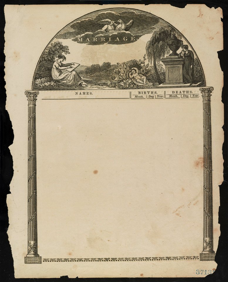 Illustrated leaf from an early bible LCCN2003677888