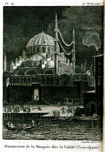 Illumination de la mosquée dite la Valide (Yeni-djami) - Castellan Antoine-laurent - 1811