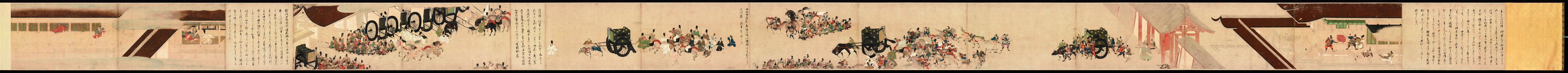 Illustrated Tale of the Heiji Civil War ： Scroll of the Imperial Visit to Rokuhara - Google Art Project. Free illustration for personal and commercial use.