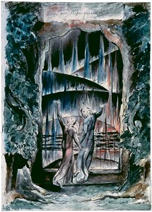 Illustrations to Dante's Divine Comedy object 4 Butlin 812-4 The Inscription over Hell-Gate