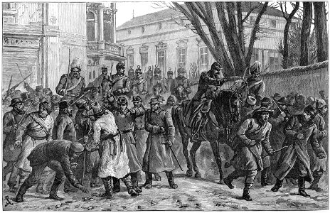 Illustrated London News - Riots in Bucharest, April 14, 1888
