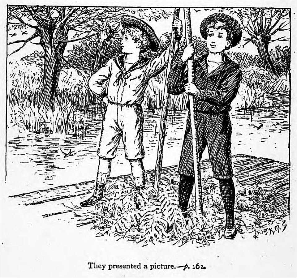 Illustrations by K. M. Skeaping for the Holiday Prize by E. D. Adams-pg-162-They presented a picture