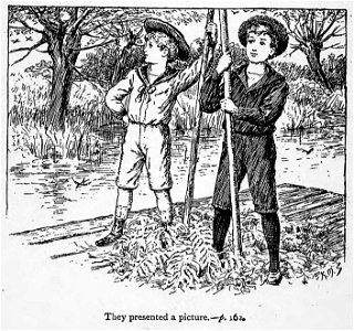 Illustrations by K. M. Skeaping for the Holiday Prize by E. D. Adams-pg-162-They presented a picture