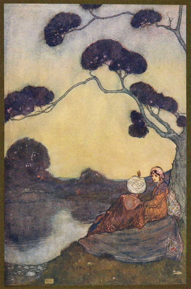 Illustration by Edmund Dulac from One Thousand and One Nights 02