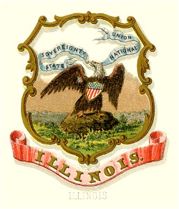 Illinois state coat of arms (1876, restored TIF)