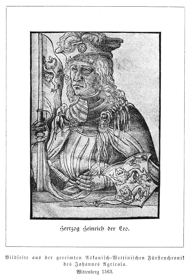 Illustrierte Geschichte d. sächs. Lande Bd. II Abt. 1 - 191 - Herzog Heinrich der Leo