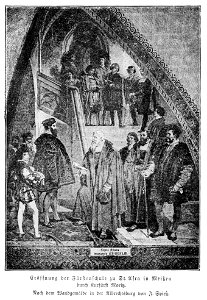 Illustrierte Geschichte d. sächs. Lande Bd. II Abt. 1 - 179 - Eröffnung der Fürstenschule zu St. Afra
