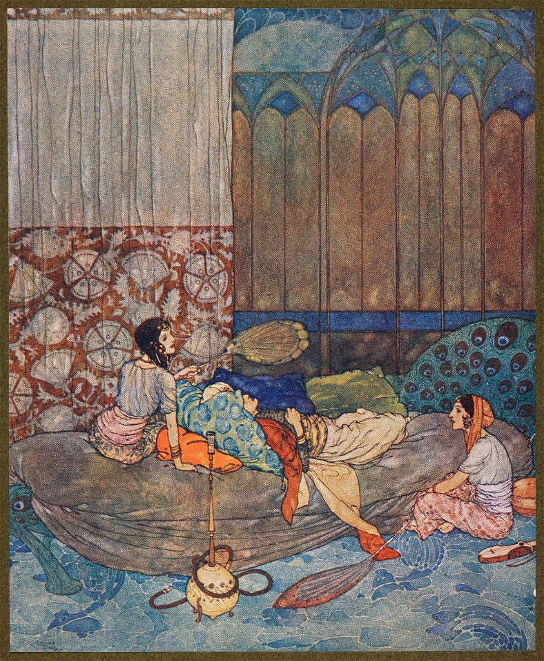Illustration by Edmund Dulac from One Thousand and One Nights 03