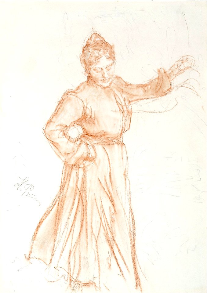 Ilya Yefimovich Repin - Dancing Natalie Nordmann - A II 1754 44 - Finnish National Gallery