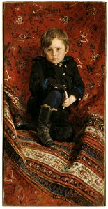 Ilya Repin - Portrait of Yury Repin, the Artist's Son. Free illustration for personal and commercial use.