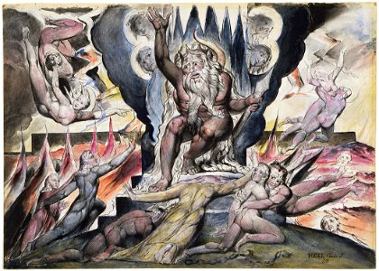 Illustrations to Dante's Divine Comedy object 9 Butlin 812-9Minos